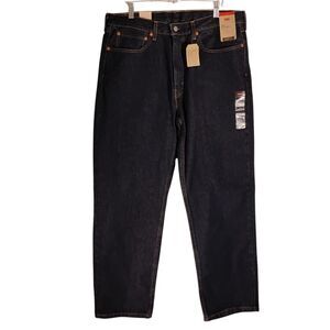 Levi's 550 jeans mens 36x30 blue denim relaxed fit cotton dark wash NWT